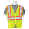 LIME S383P CLASS 2 MESH ZIPPER VEST (MULTIPLE SIZES AVAILABLE)