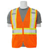 ORANGE S383P CLASS 2 MESH ZIPPER VEST (MULTIPLE SIZES AVAILABLE)