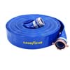 BLUE PVC DISCHARGE HOSE LAY-FLAT ASSEMBLY W/ M&F NPSH (MULTIPLE OPTIONS AVAILABLE)