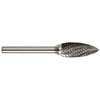 FLAME SHAPE SOLID CARBIDE BURR DOUBLE CUT (MULTIPLE SIZES AVAILABLE)