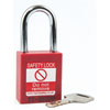NYLON BODY SAFETY PADLOCK 38 MM CLEARANCE STEEL SHACKLE (MULTIPLE SIZES AVAILABLE)