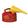 EAGLE RED STEEL SAFETY CAN FOR FLAMMABLES WITH FUNNEL TYPE 1 FLAME ARRESTER (MULTIPLE SIZES AVAILABLE)