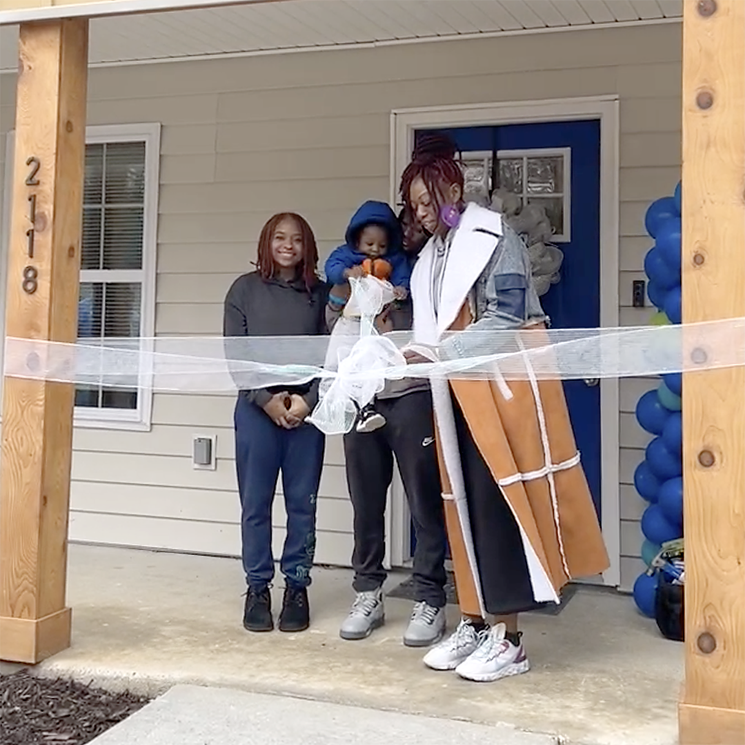 Ribbon Cutting for Dedicated Home